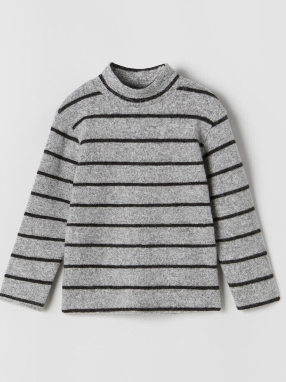 Stripe Long Sleeve Turtleneck